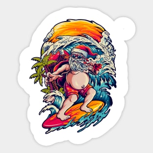 Santa claus in holiday Sticker